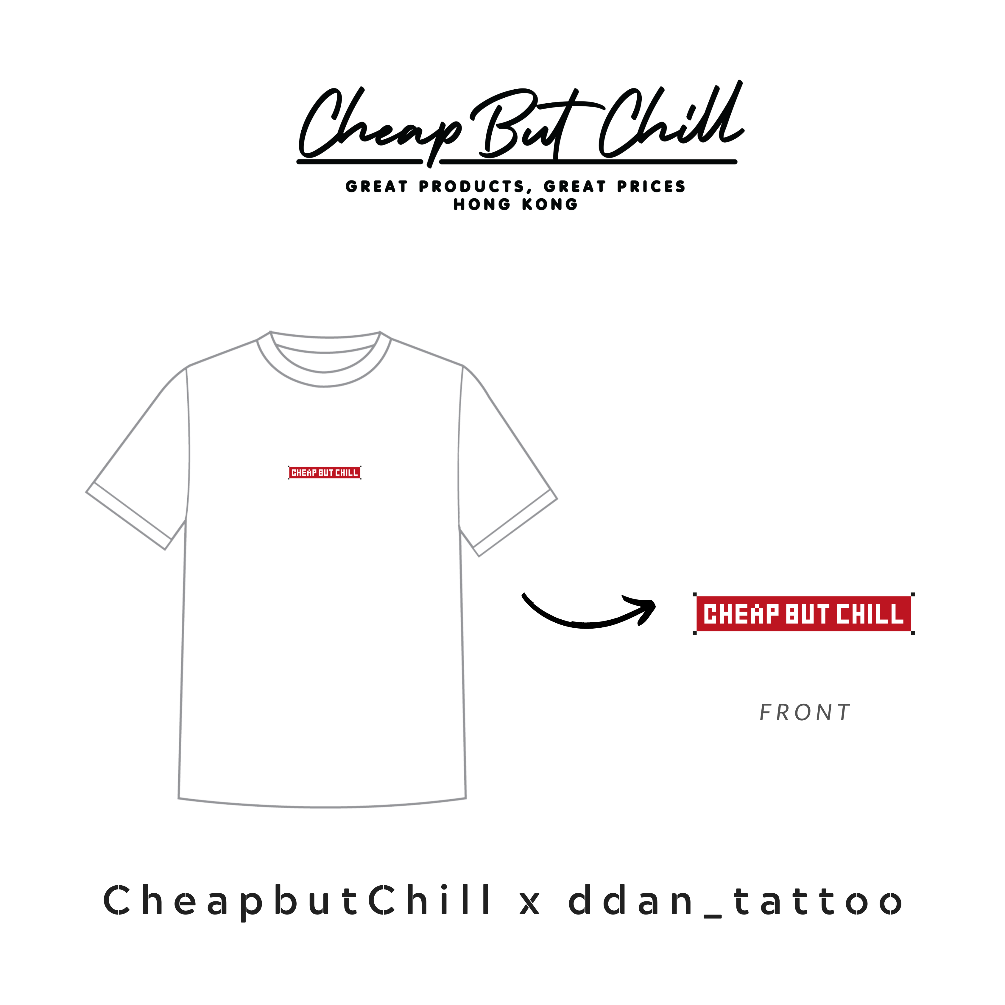 SOLD OUT ✦ CheapbutChill x ddann_tattoo - Bright Tee
