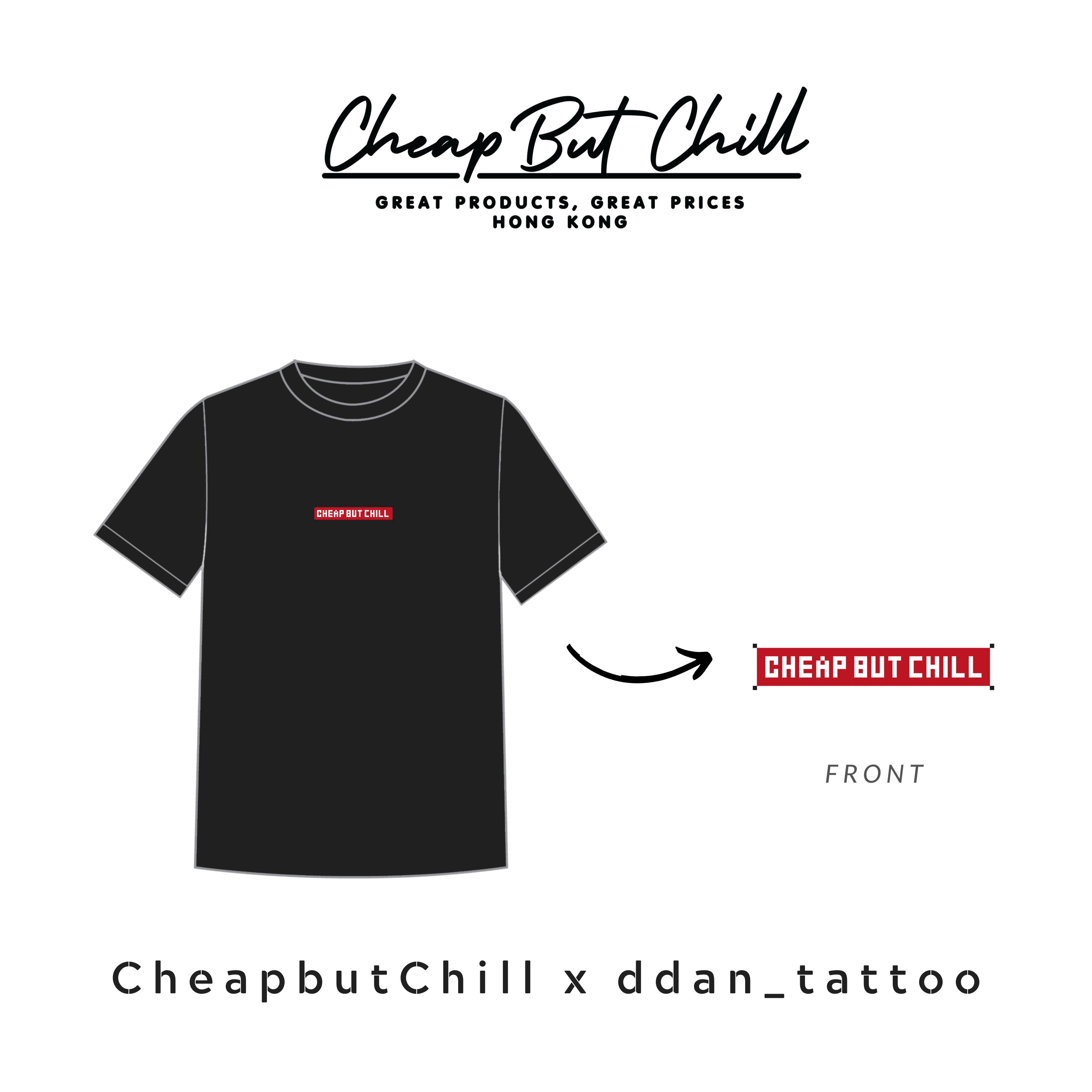 SOLD OUT ✦ CheapbutChill x ddann_tattoo - Cloudy Tee