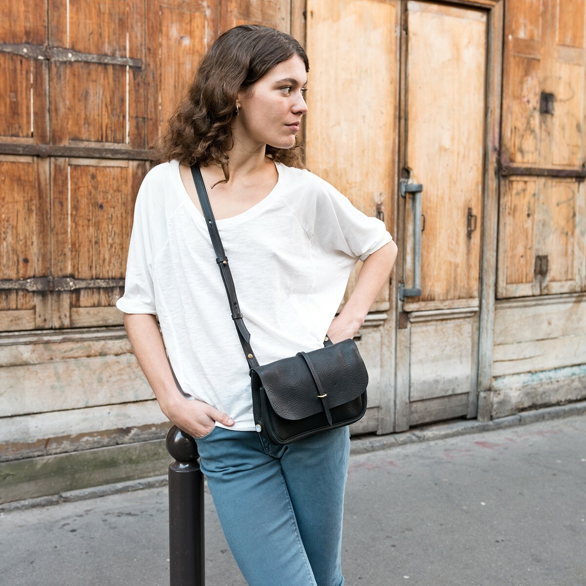 bleu de chauffe | Pastel 側背包( 灰、黑、駝 )