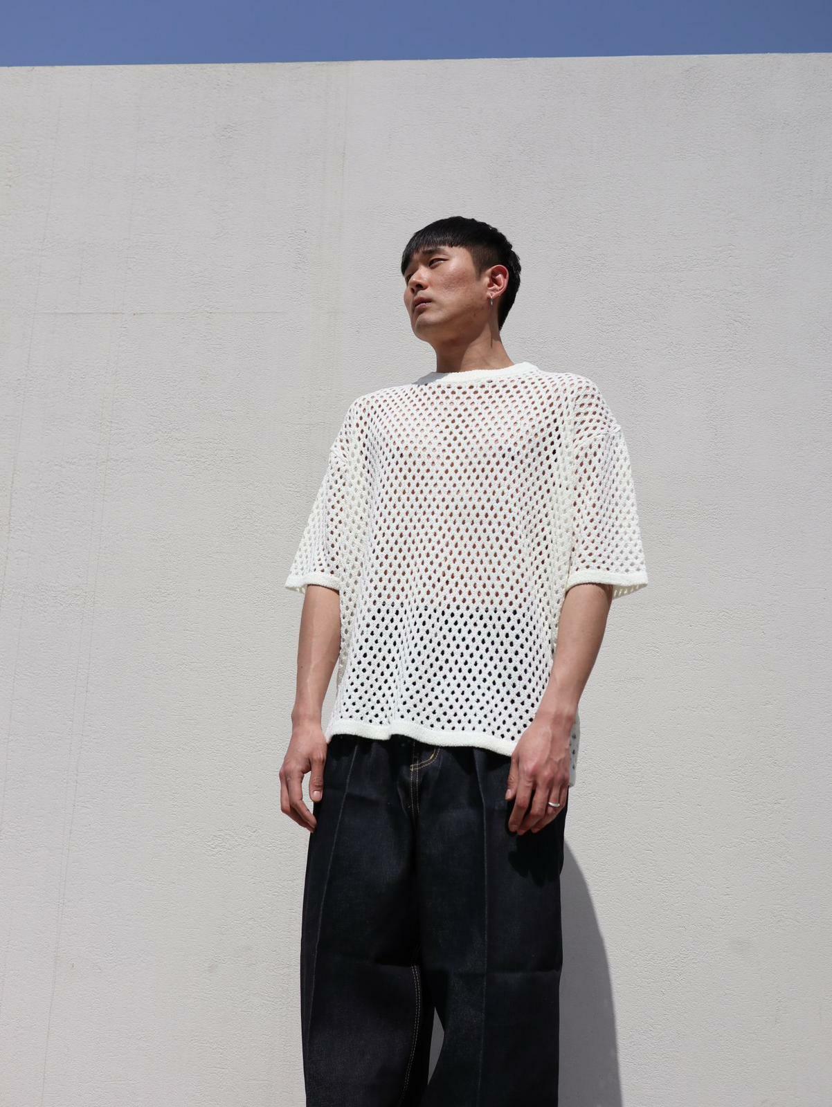 淨色網紋短袖Tee 3.14-004T