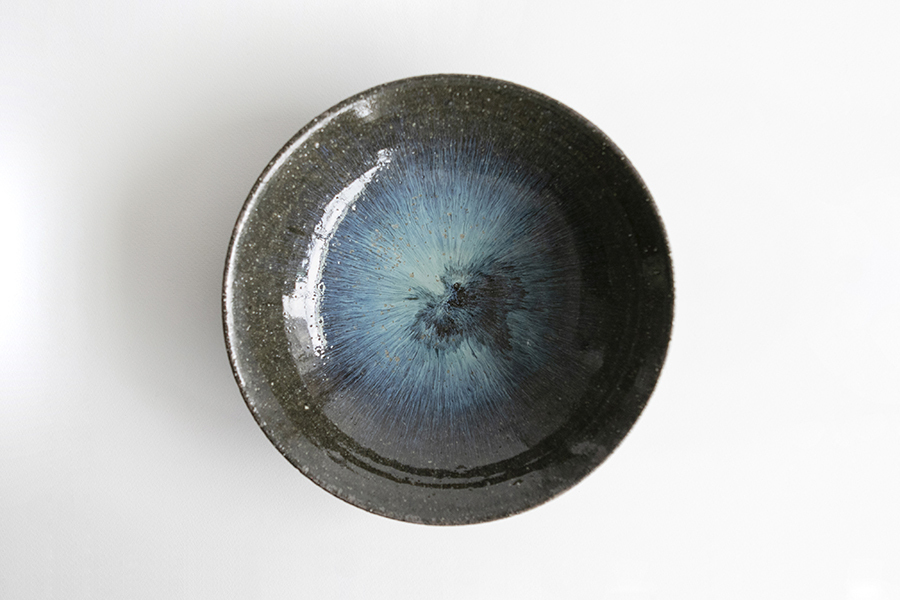 小野象平-青灰釉 平缽