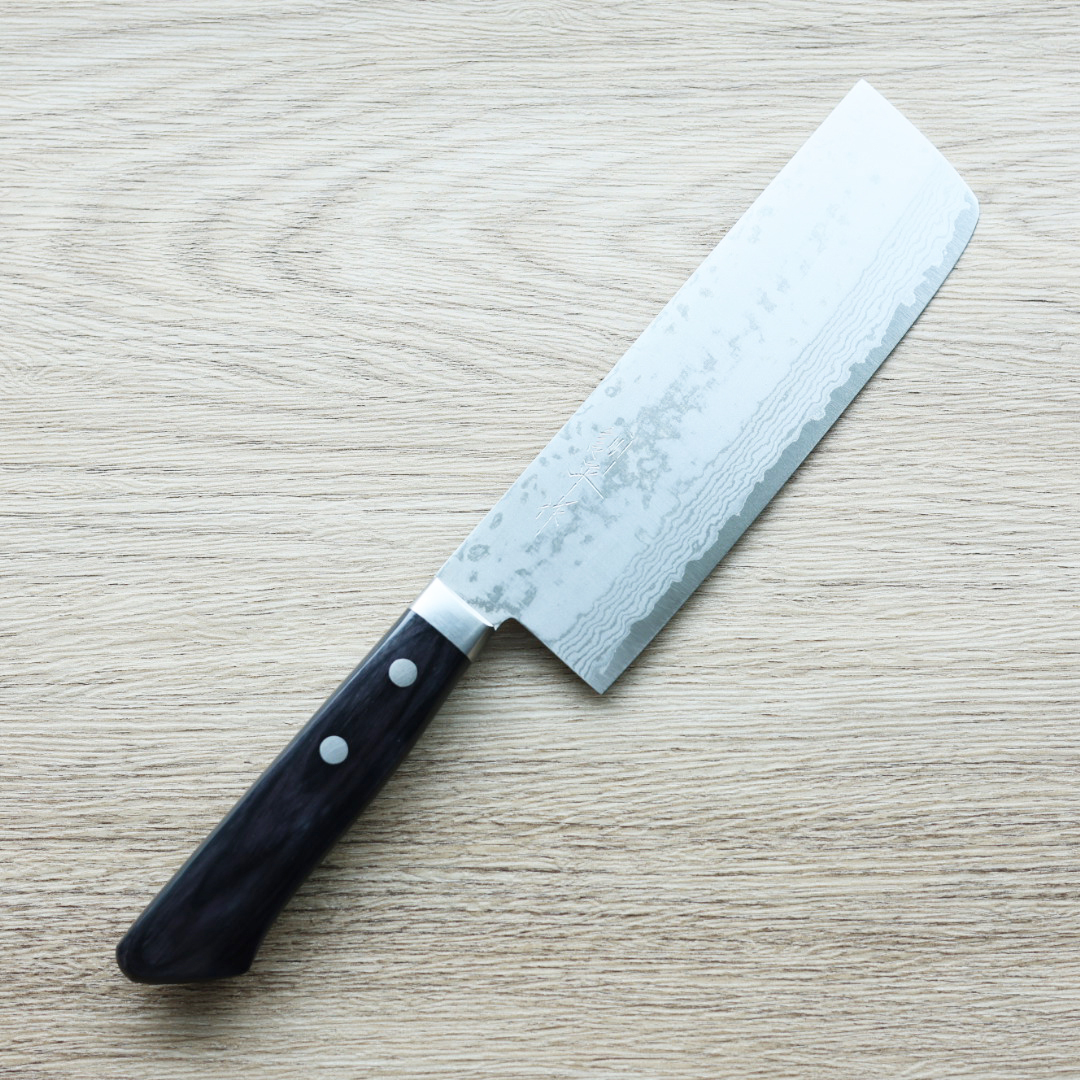 增谷訓生 菜切 165mm VG10鋼 大馬士革
