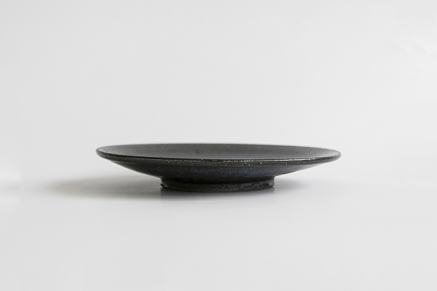 小野象平-青灰釉 7寸皿