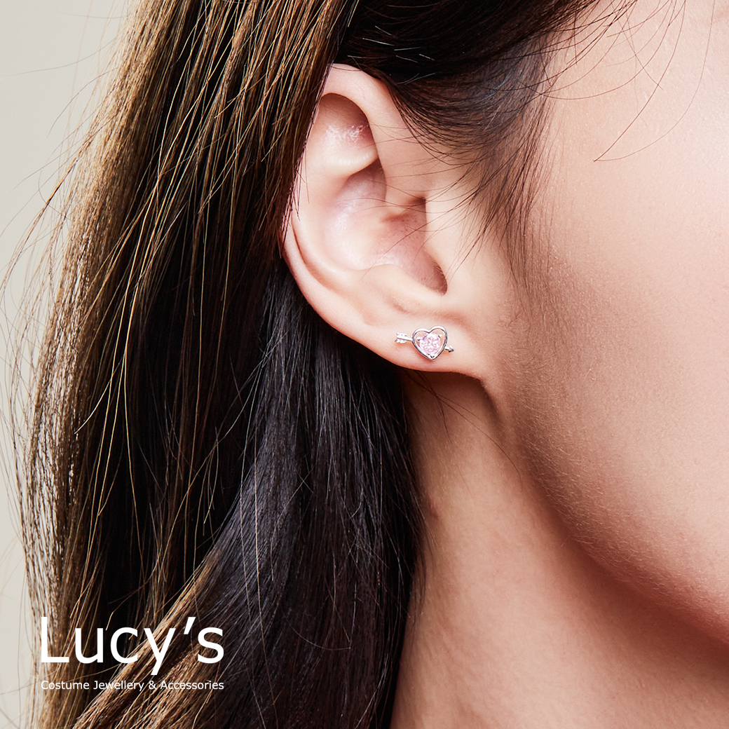 *925純銀〔輕銀系列〕初戀悸動 耳環 (二色) 耳環 (106886/106887)