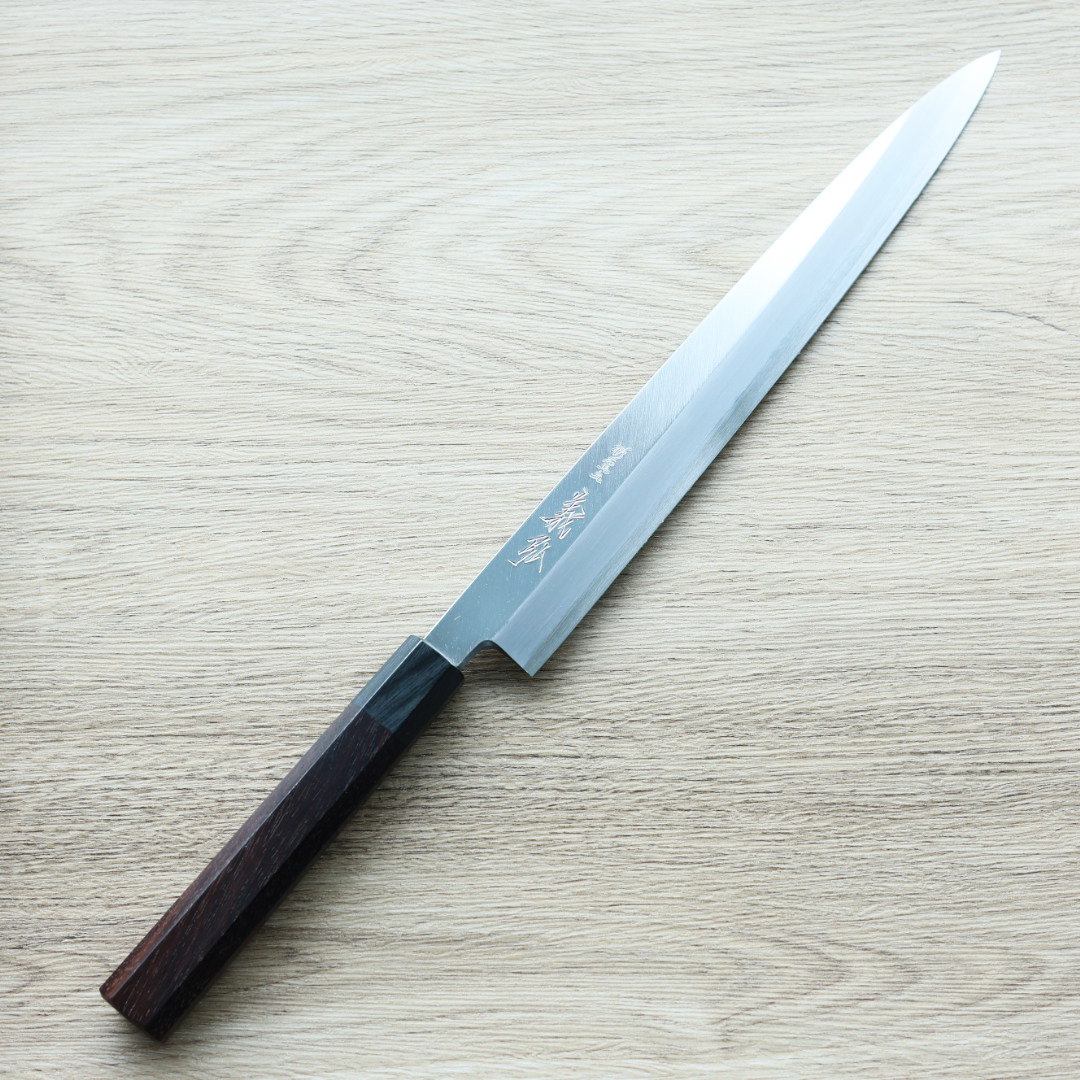 山脇刃物/鄉右馬允義弘 柳刃 270mm 上作 白紙鋼/附刀鞘