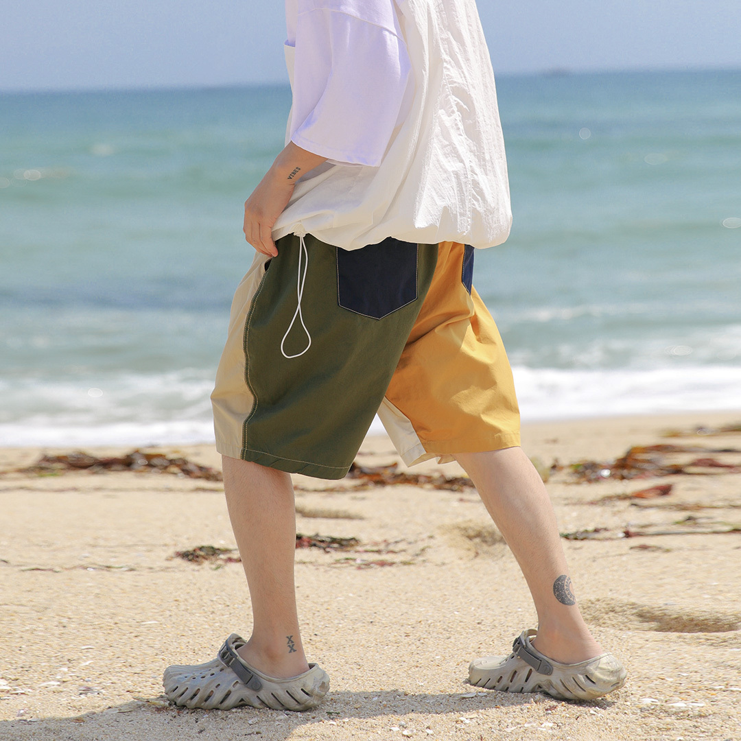 朋克配色蓬鬆短褲