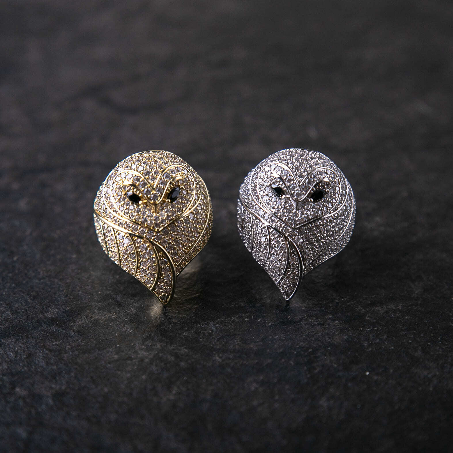 3D滿鑽貓頭鷹戒指