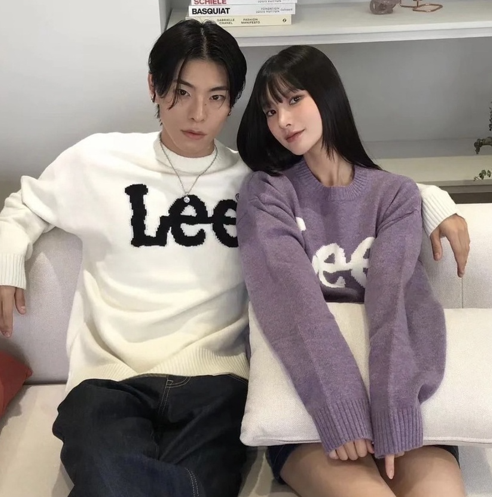 #現貨 韓國LEE 經典logo 羊毛 毛衣