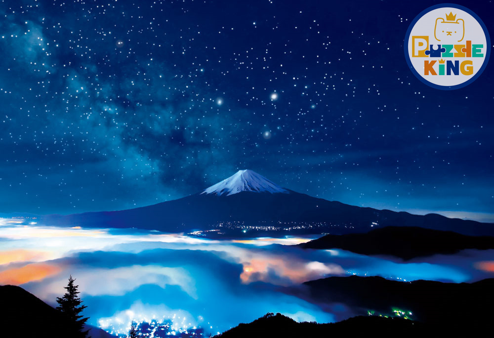 日本風景-星空和富士山