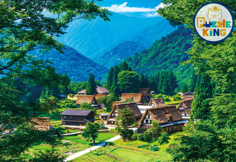 日本風景-五箇山的合掌造村