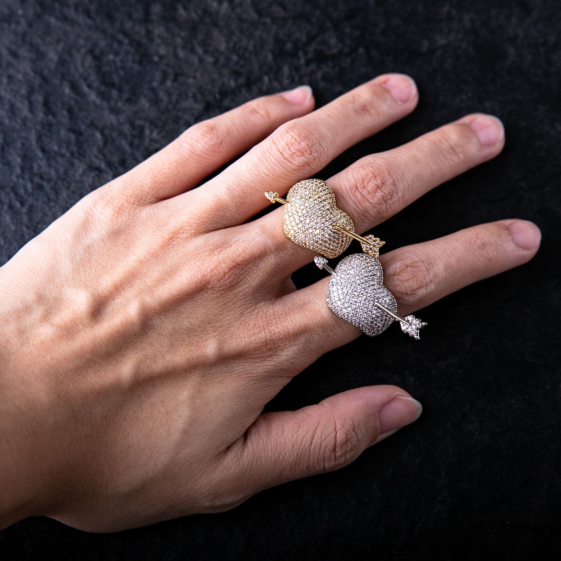 滿鑽邱比特戒指