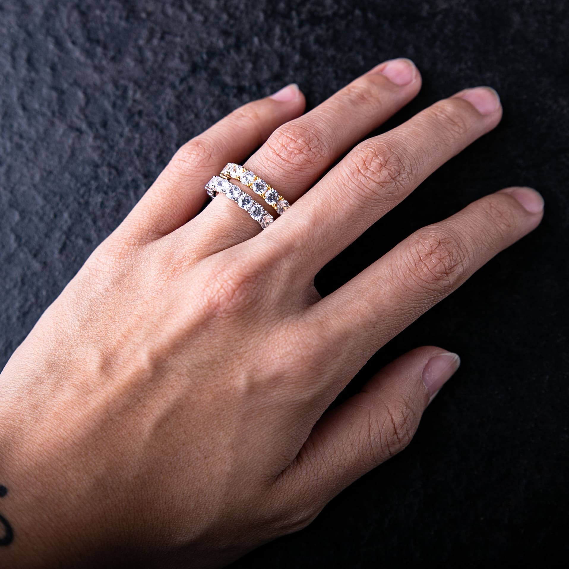 經典4mm單排鑽戒指