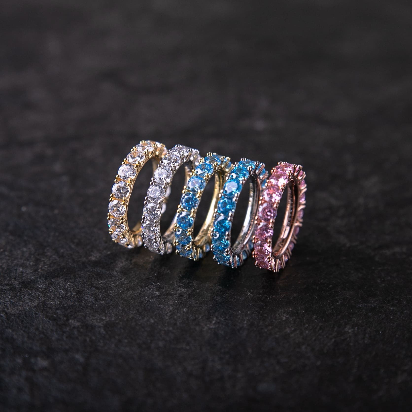 經典4mm單排鑽戒指