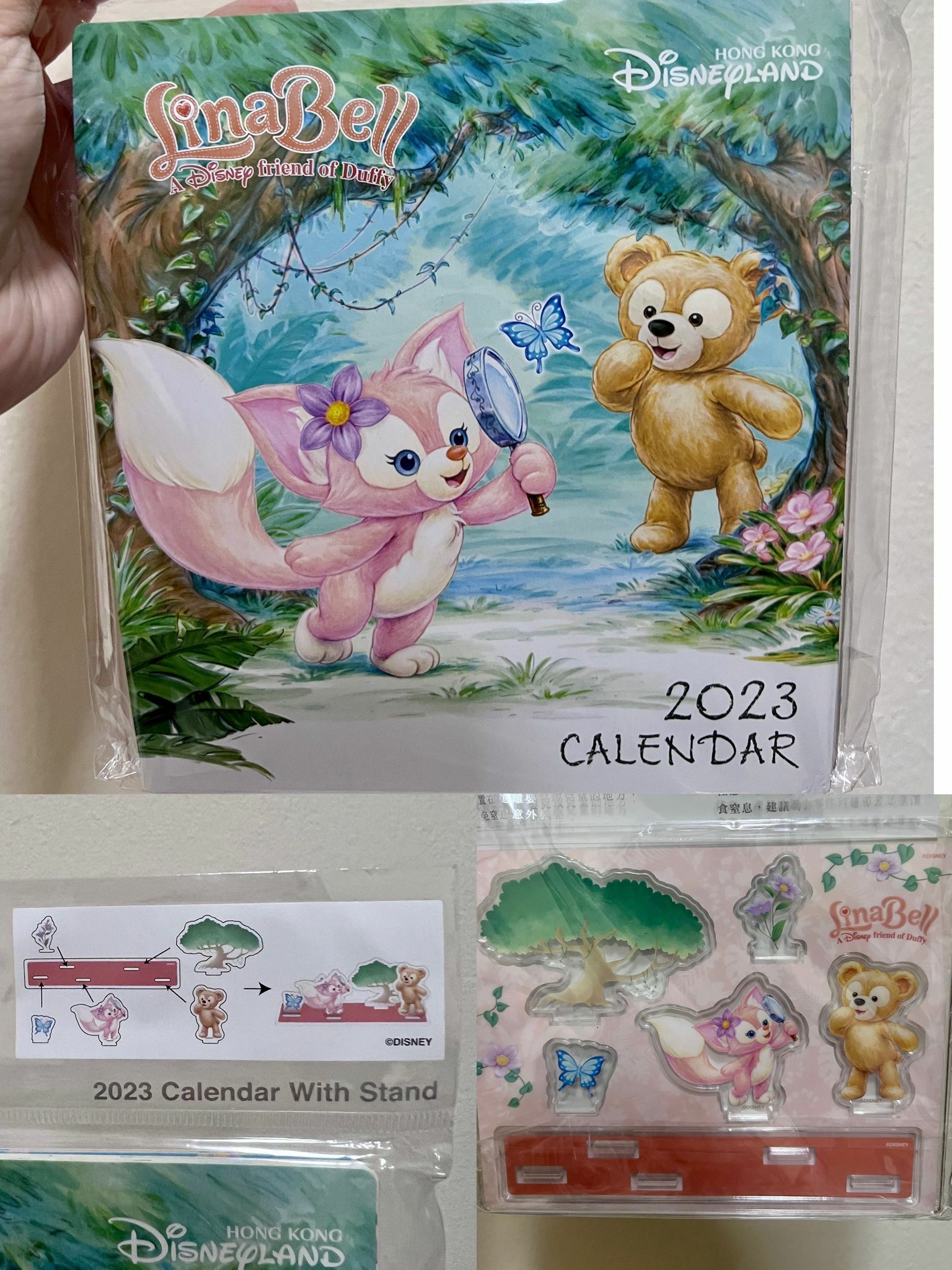 Hong Kong Disneyland Linabell 2023 Calendar with Stand