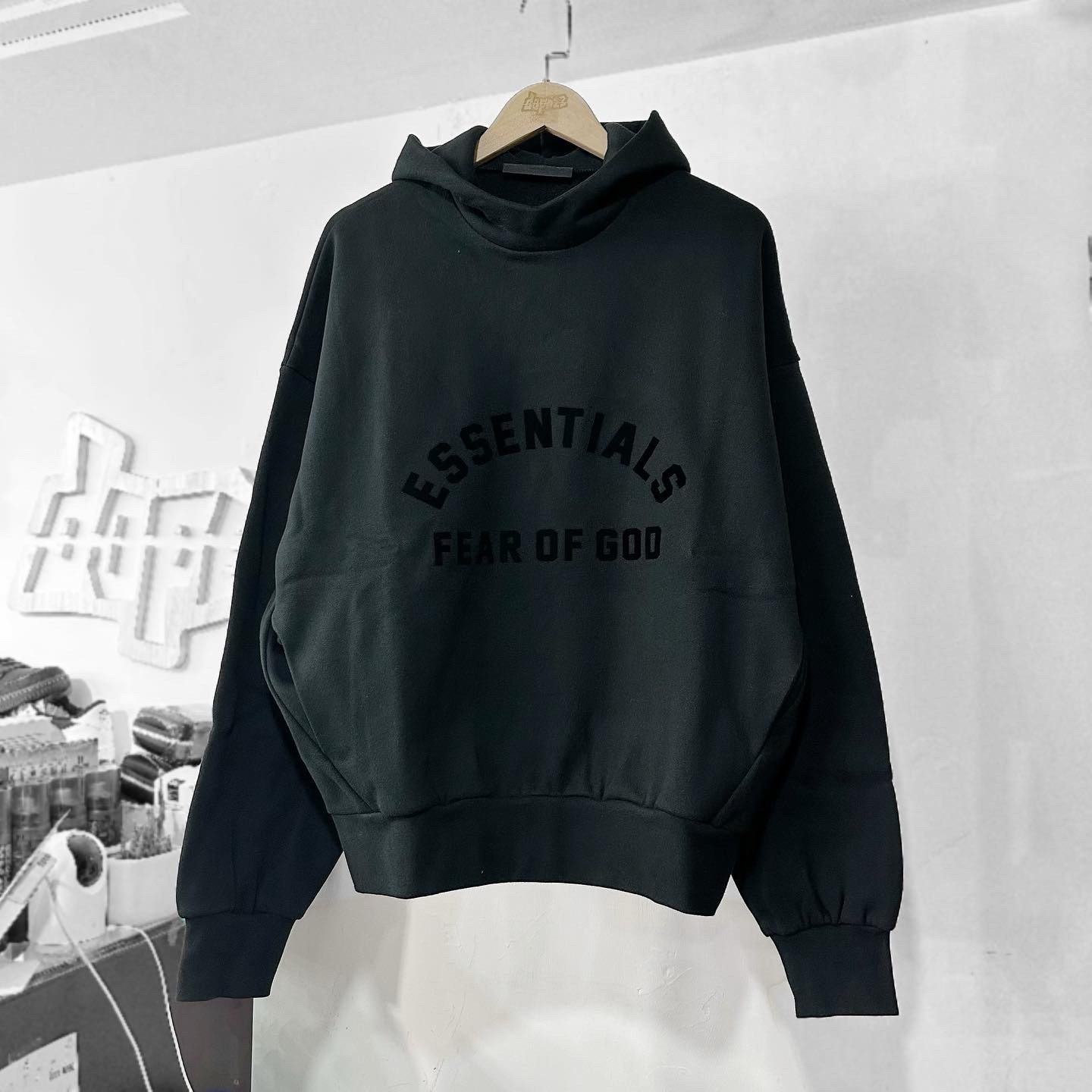 Fear Of God Essentials The Black Collection Hoodie Jet Black