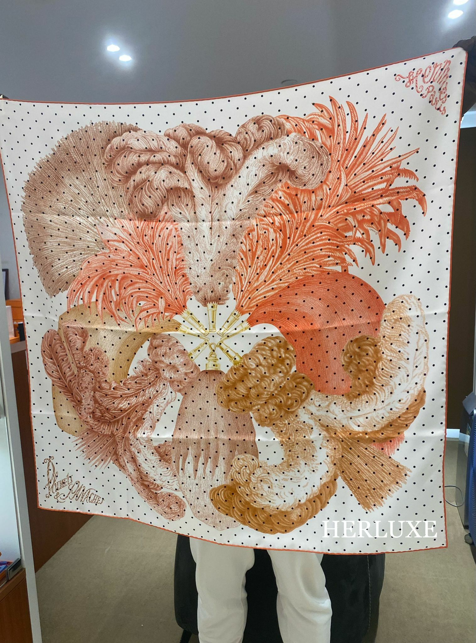 Scarf 100% soie 90 × 90cm