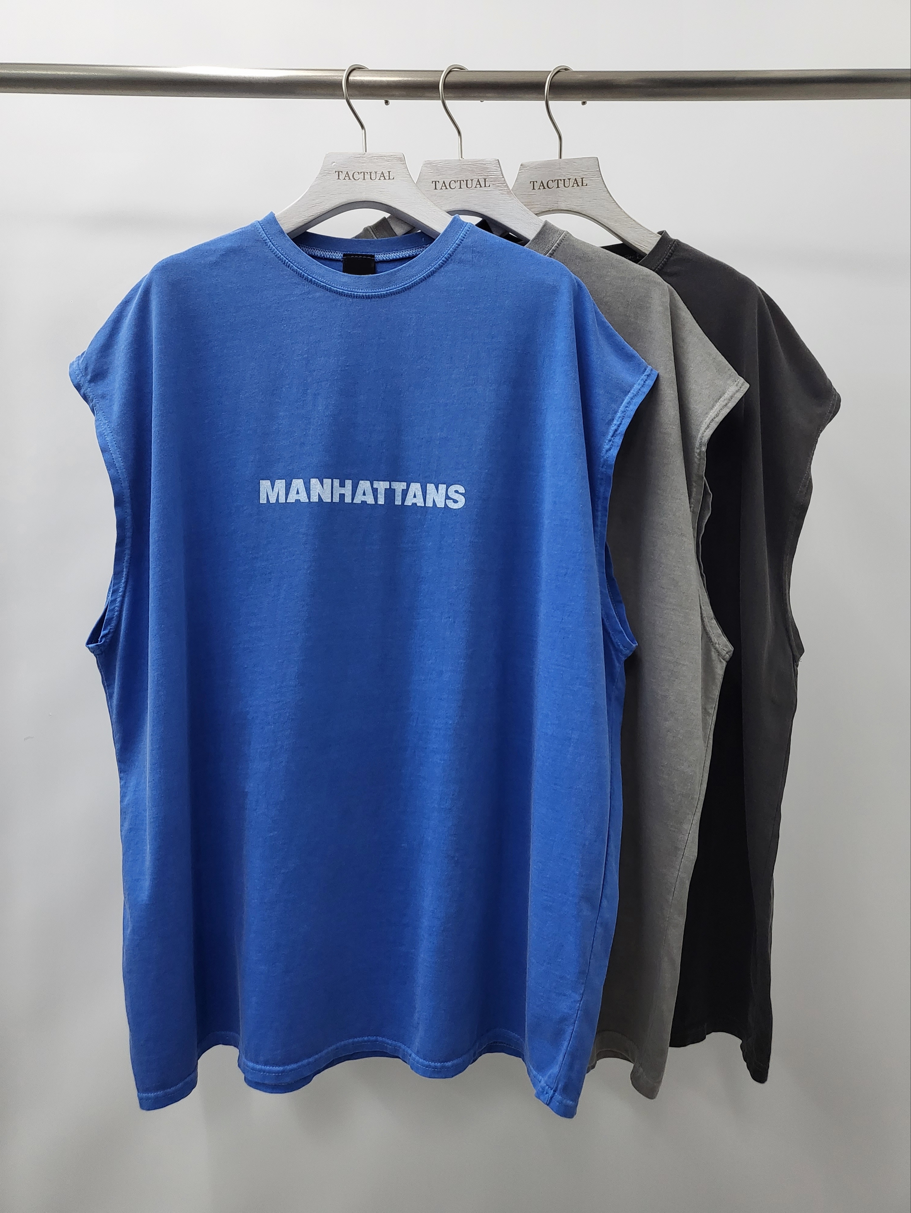 洗水英文字背心 V935