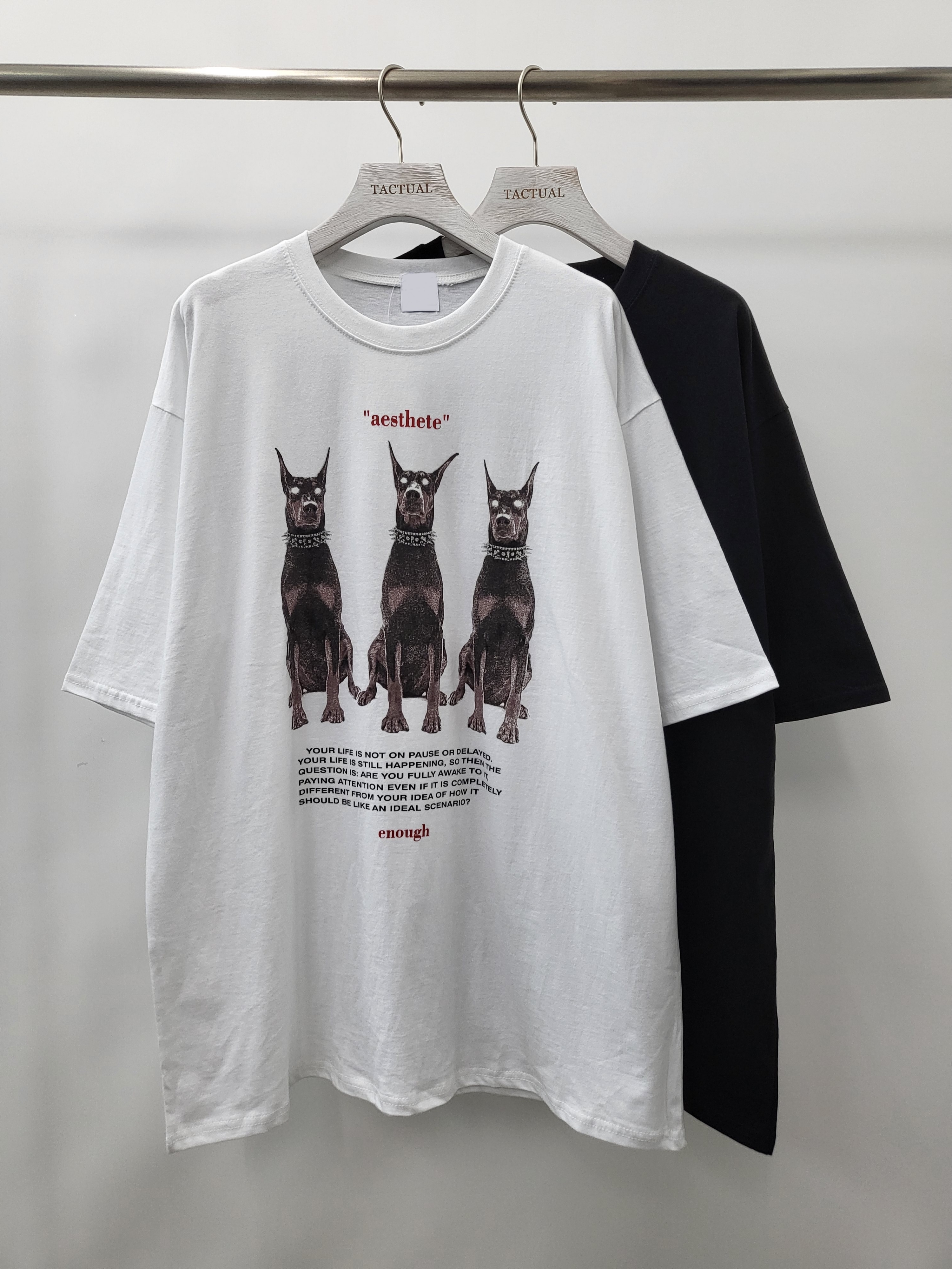 黑狗英文字短袖Tee T4977