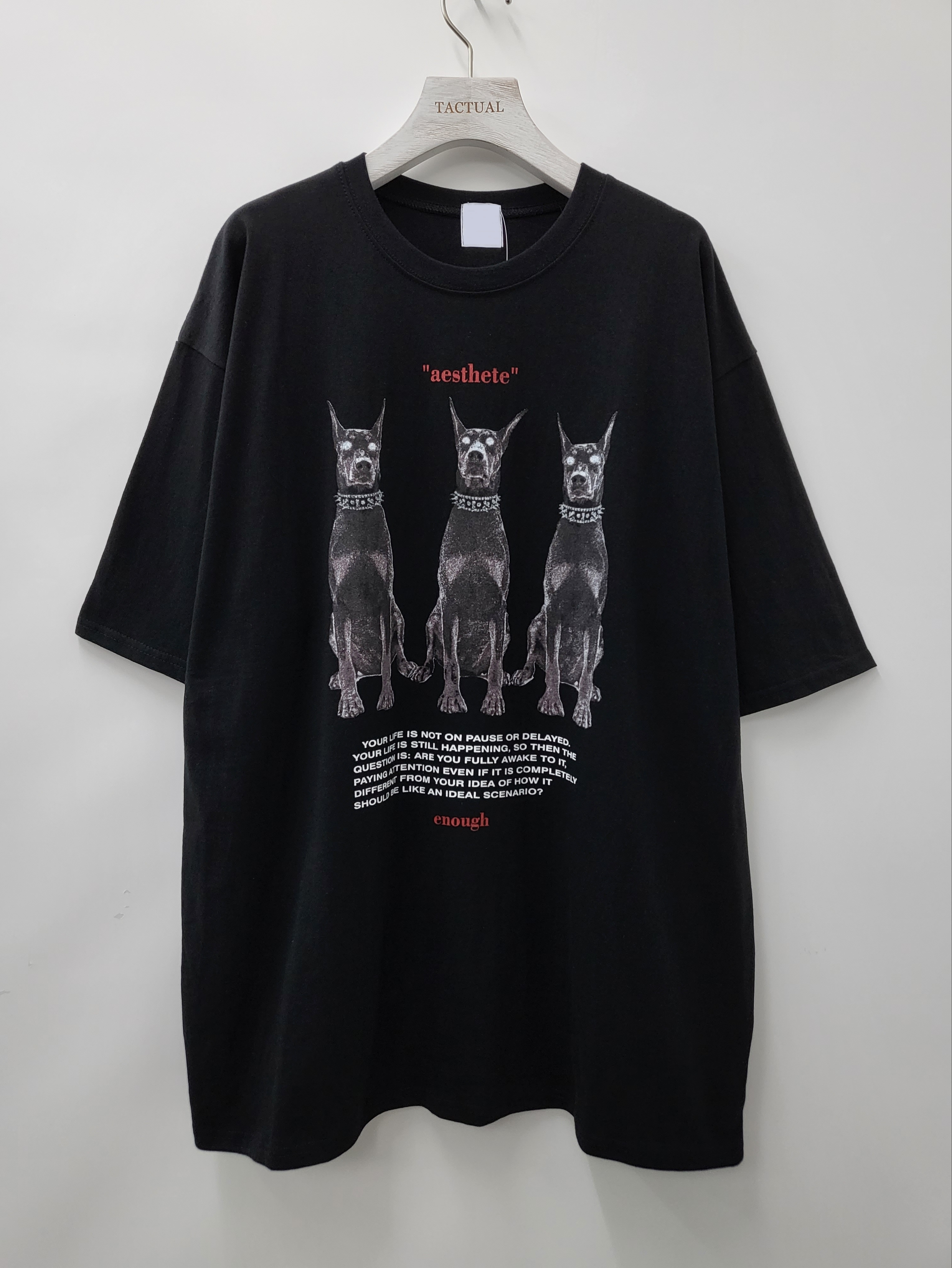 黑狗英文字短袖Tee T4977