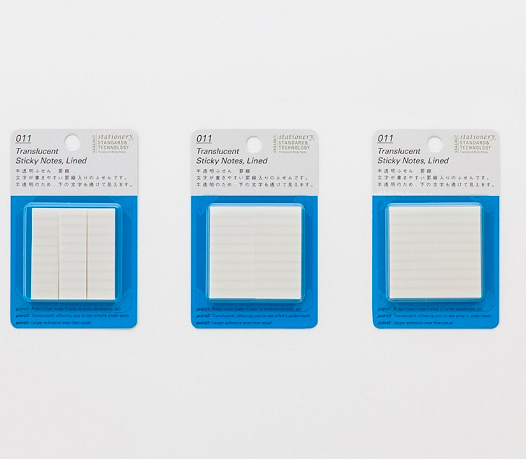 半透明便利貼 橫線｜日本 STALOGY