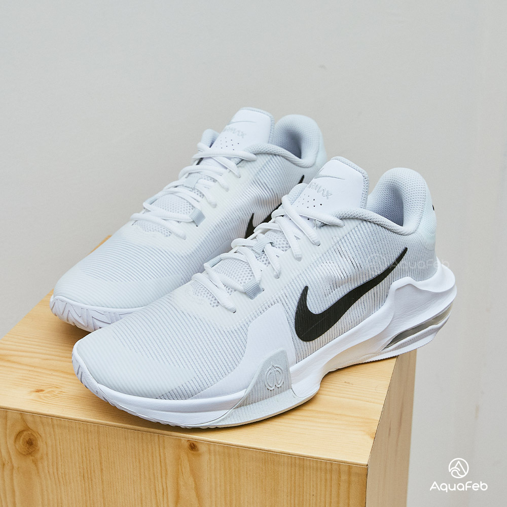 Nike Air Max Impact 4 男白運動休閒籃球鞋DM1124-100