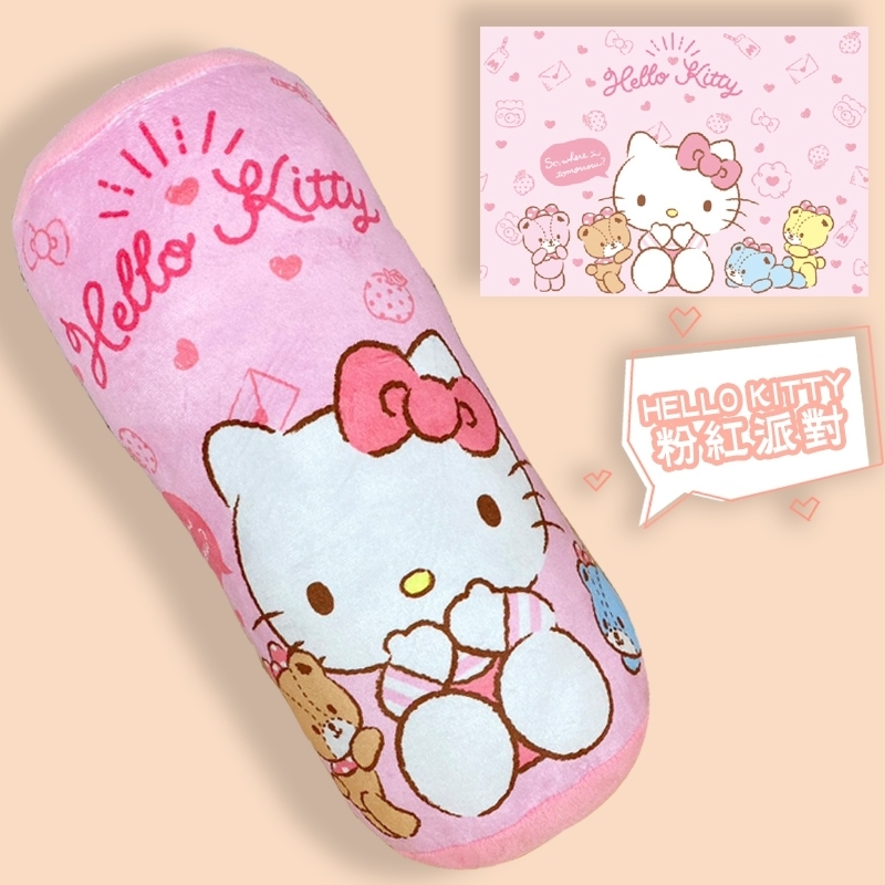 三麗鷗小圓筒抱枕-HELLO KITTY.美樂蒂.雙子星.布丁狗