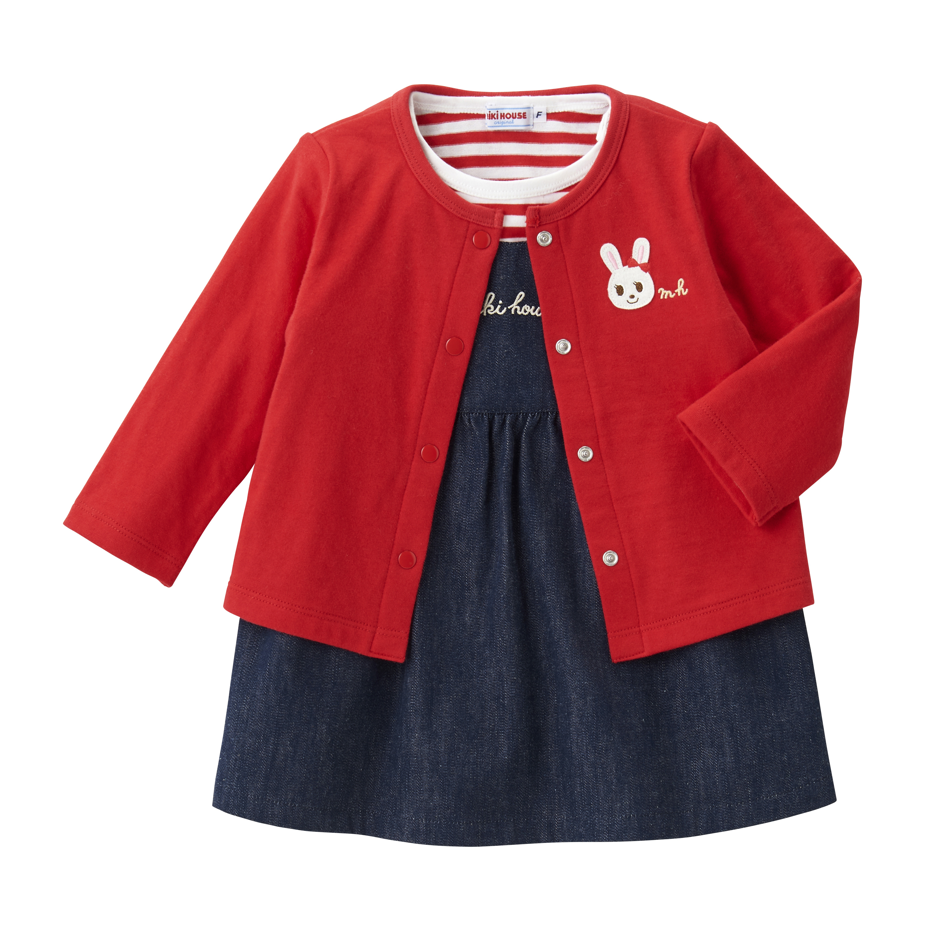 兔子套裝裙三件套