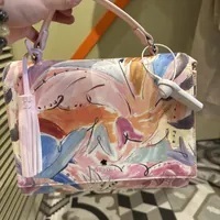 [S] TED BAKER ART PRINT TOP HANDLE BAG,PL-PINK, 5059855445264 (ST119)