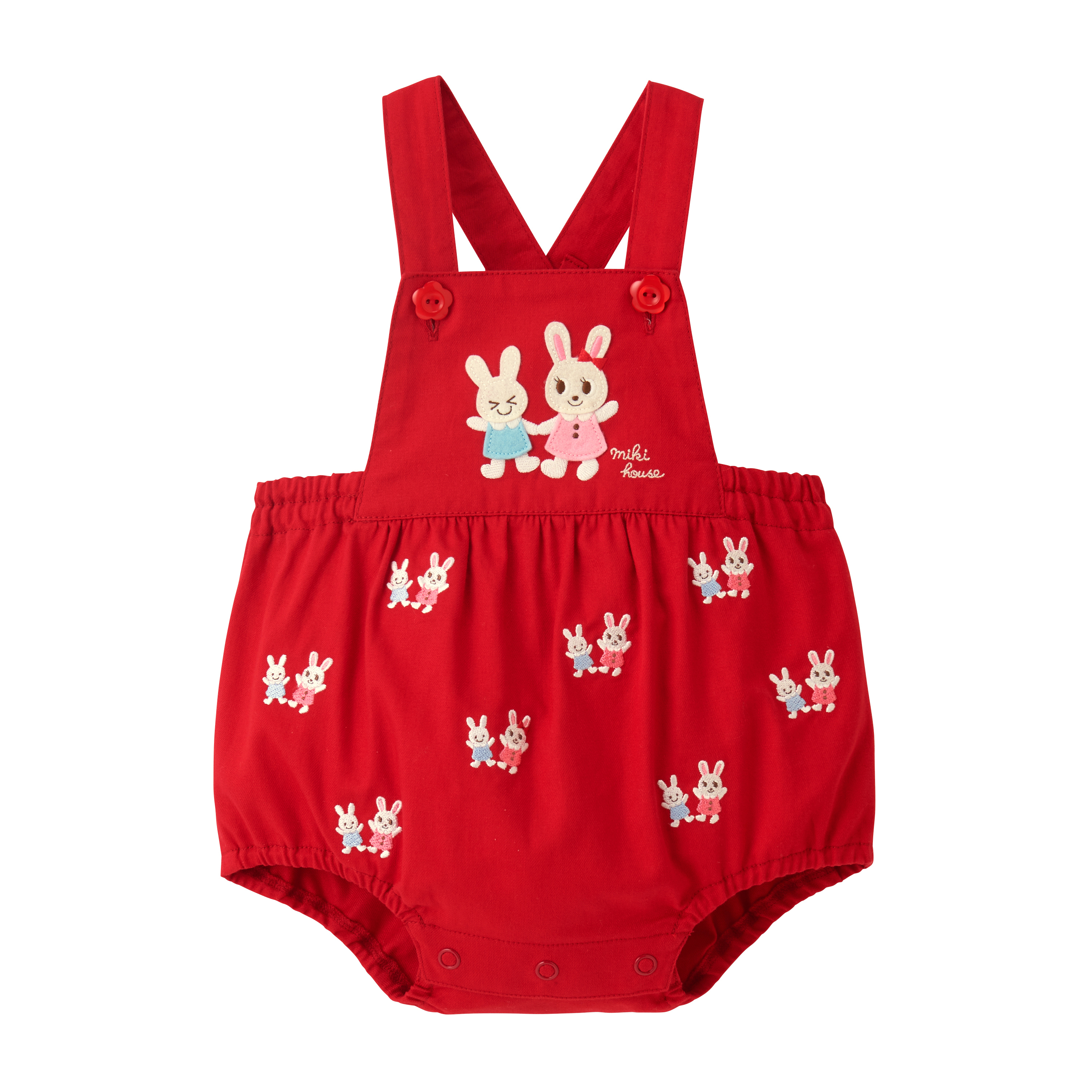 MH 兔子刺綉嬰兒連體服