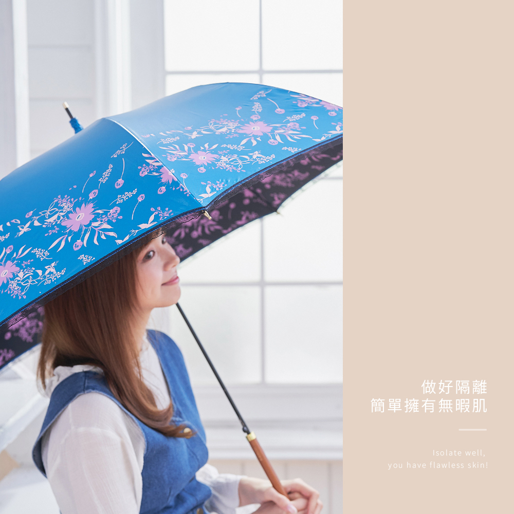 雨之戀降溫10℃鈦奈米直傘鄉村雛菊8色,降溫10℃傘,直傘,豔陽下瞬間涼爽防護,高防曬係數,UPF50+,絕佳陽傘推薦,涼感,抗UV,防曬,天然物理性防曬,抗熱,百搭傘,超降溫,隔離,擁有無暇肌