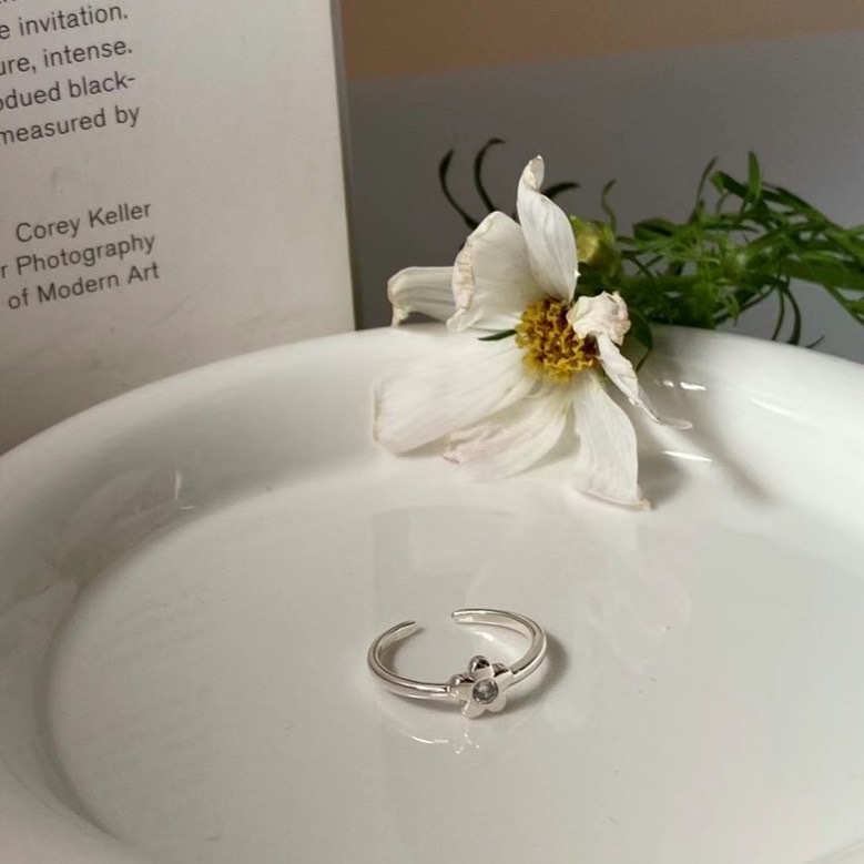 925 silver-Blossom Ring