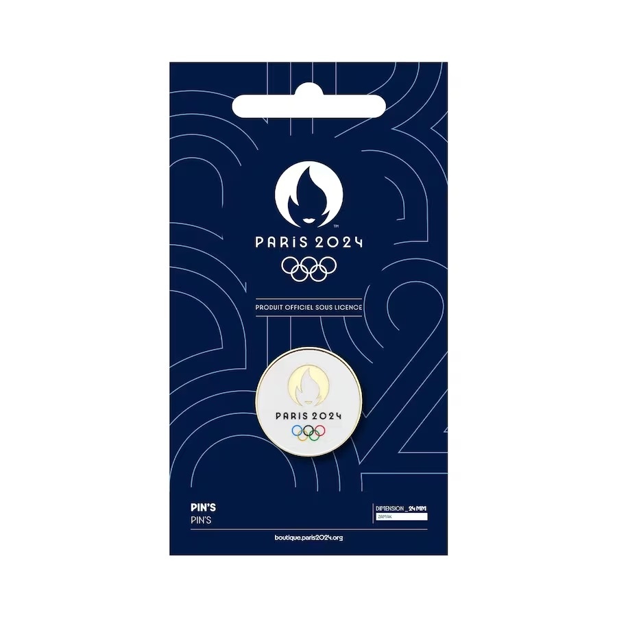 Paris 2024 Olympics Pin Badge   Original 