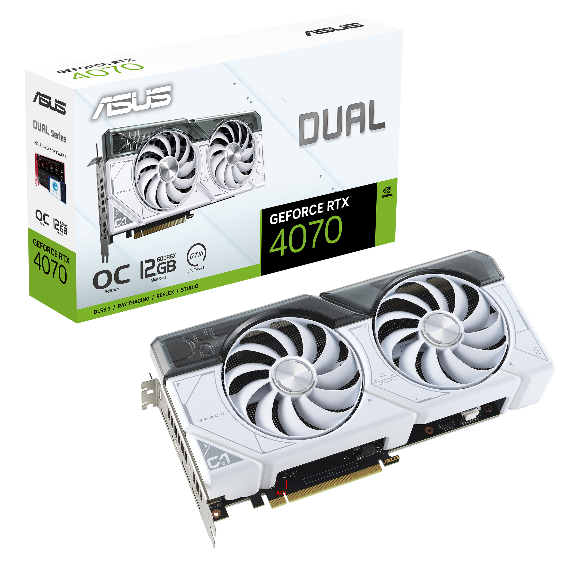 ASUS DUAL-RTX4070-O12G-WHITE (DI-E4070C1)