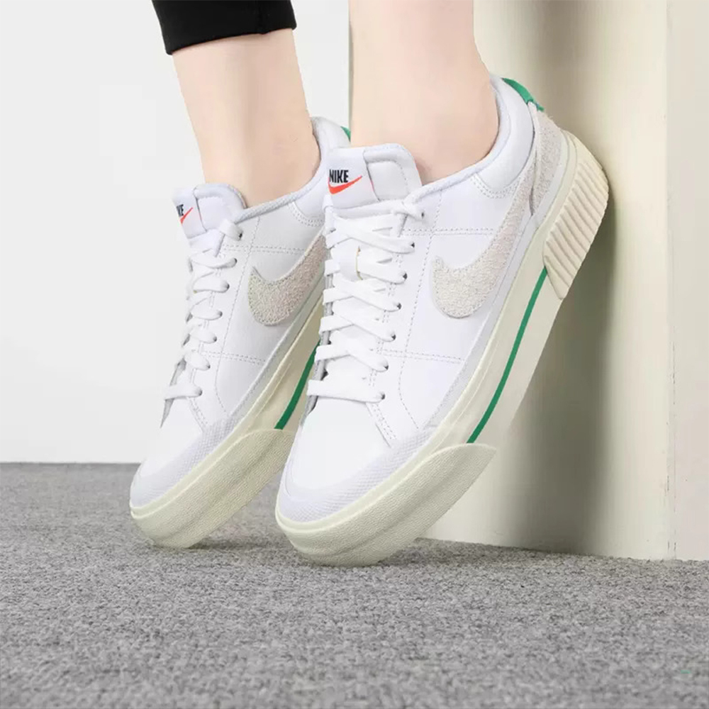 Nike Court Legacy Lift 灰綠 厚底 FJ5483-100