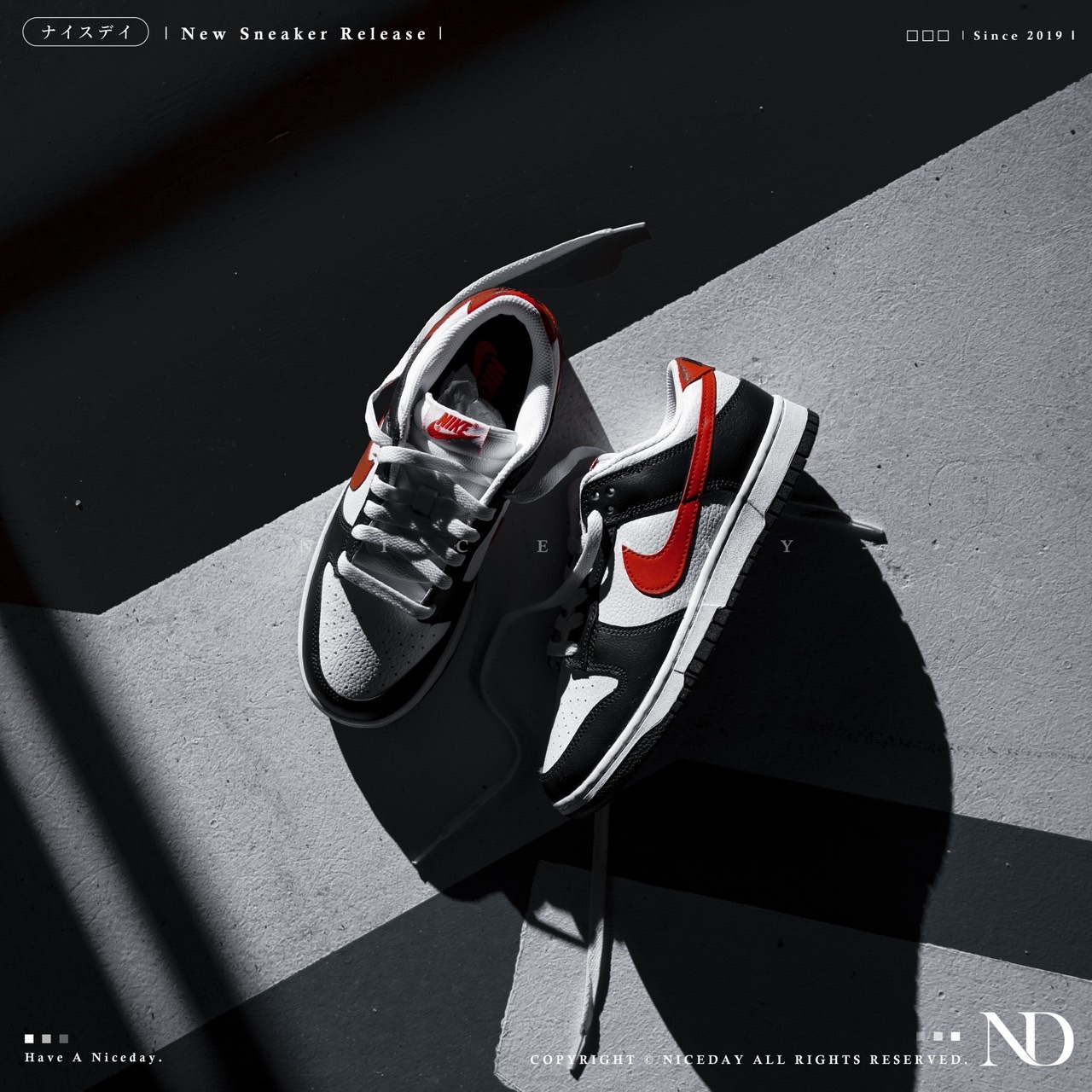 NICEDAY 代購 Nike Dunk Low Retro Red Panda 宇智波 熊貓 黑紅 男女尺寸 FB3354-001