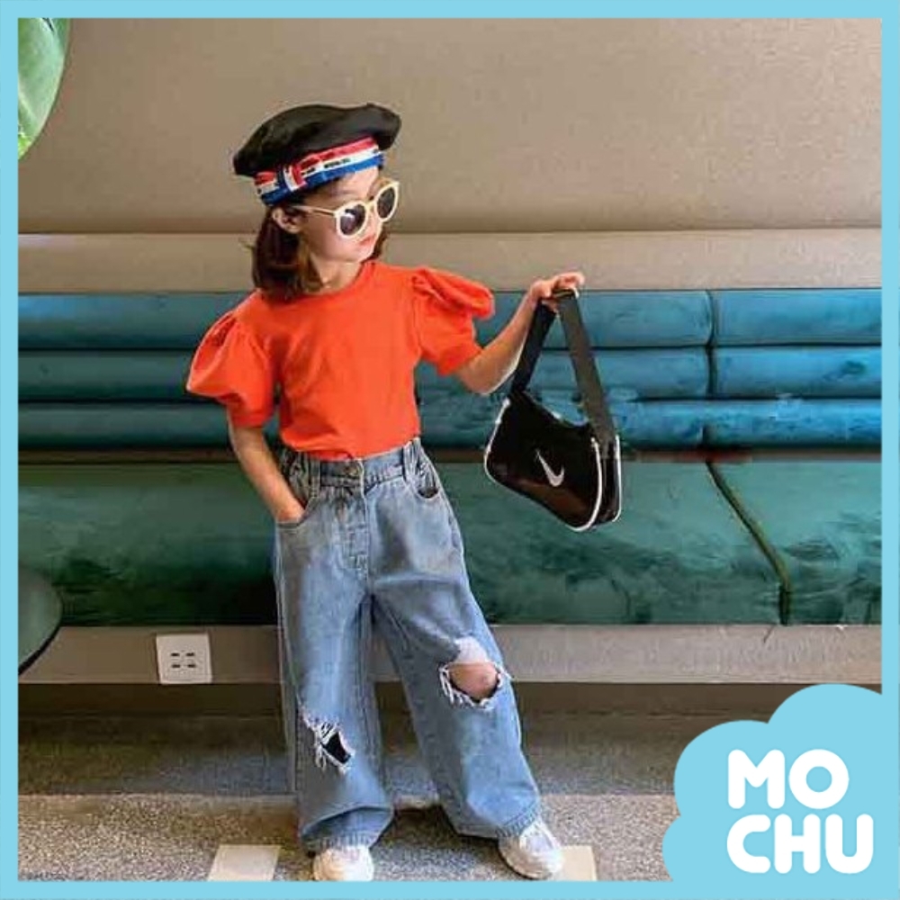 個性大破洞牛仔長褲