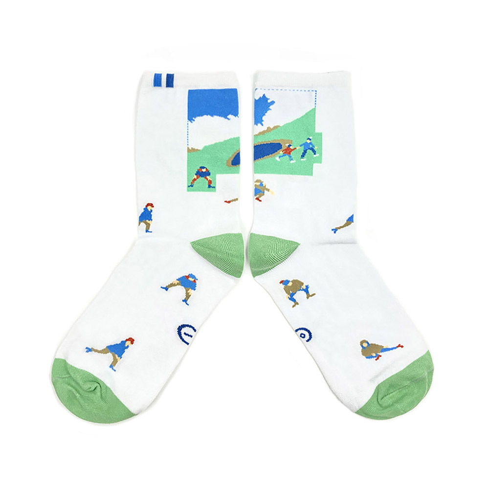 [Empty Cones] Run around Jiaming Lake Casual Socks