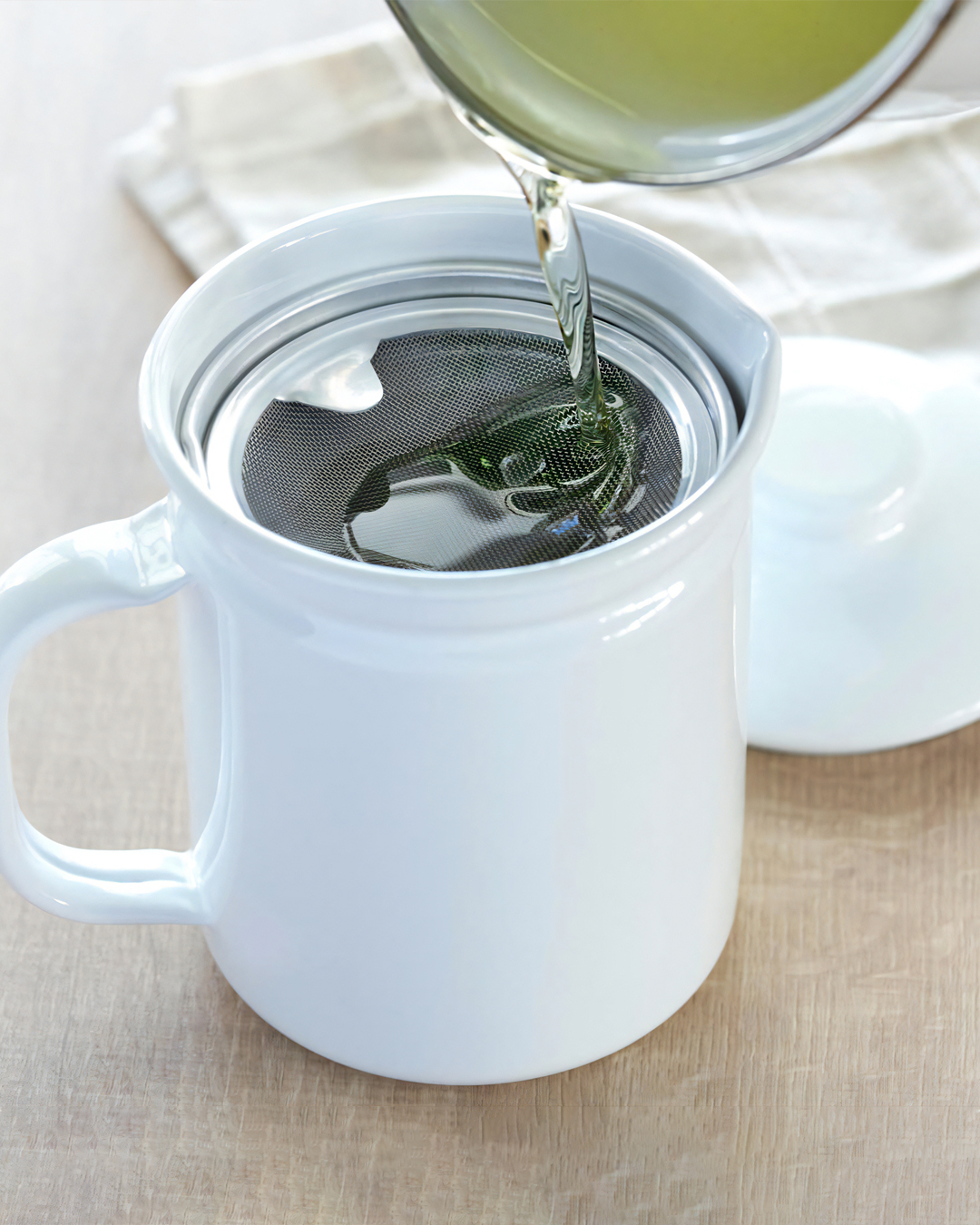 琺瑯 雙濾網濾油壺 1L | Daiichi Aluminum