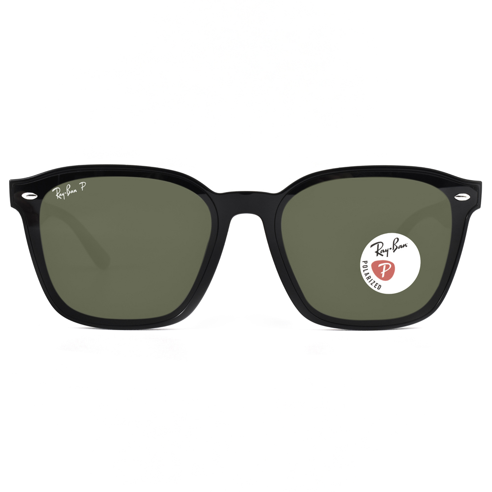 【RayBan】RB4392D 601/9A-66mm 方框太陽眼鏡 (偏光鏡片)♣
