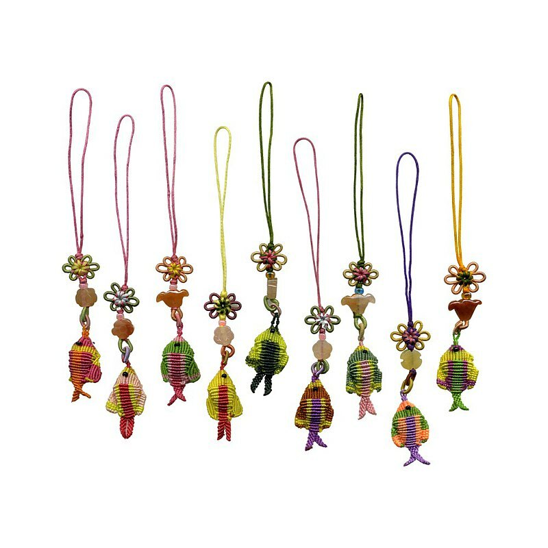 中國結手工編織吊飾│年年有餘│手作吊飾 包包掛飾 多種顏色選擇