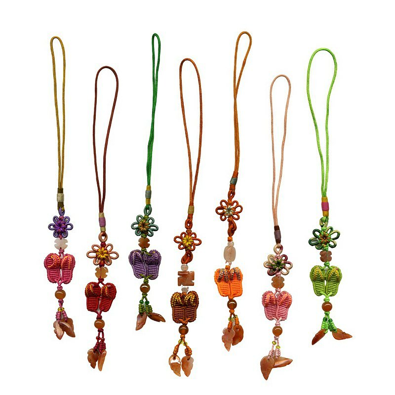 中國結手工編織吊飾│拖鞋│手作吊飾 包包掛飾 多種顏色選擇