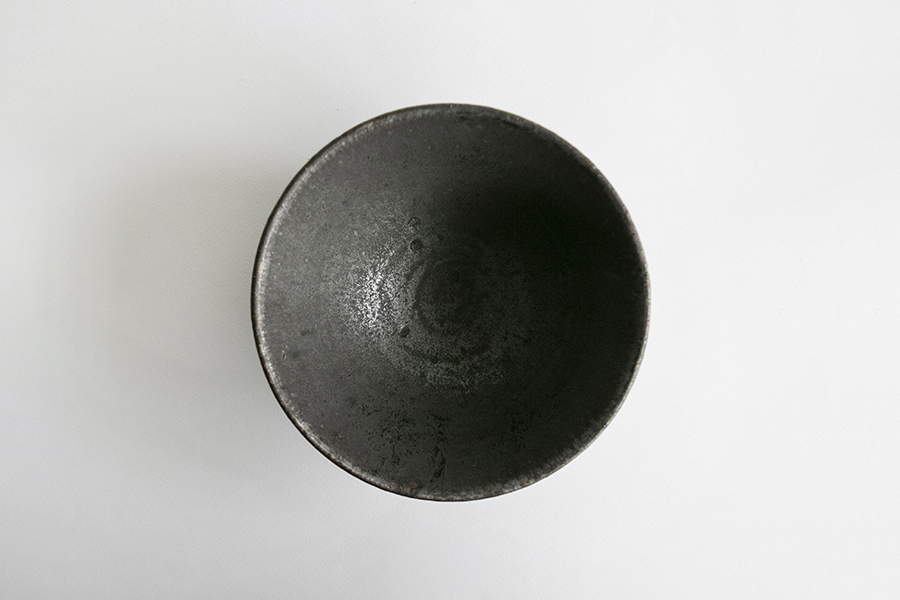 小野象平-黑志野 中缽