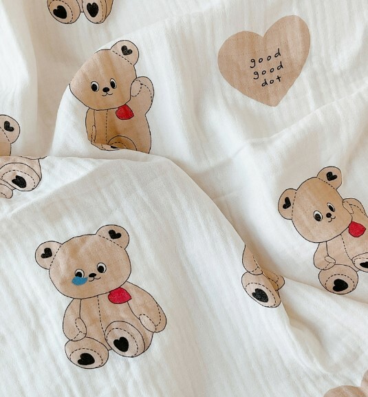 Dot to Dot 鼻涕熊三層莫代爾棉輕薄蓋毯