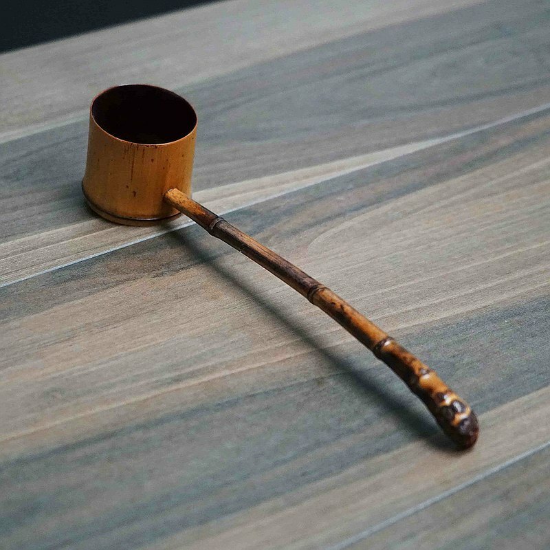 溫暖人心的器物│掬月 茶杓│孟宗竹+天然生漆│純手工打造
