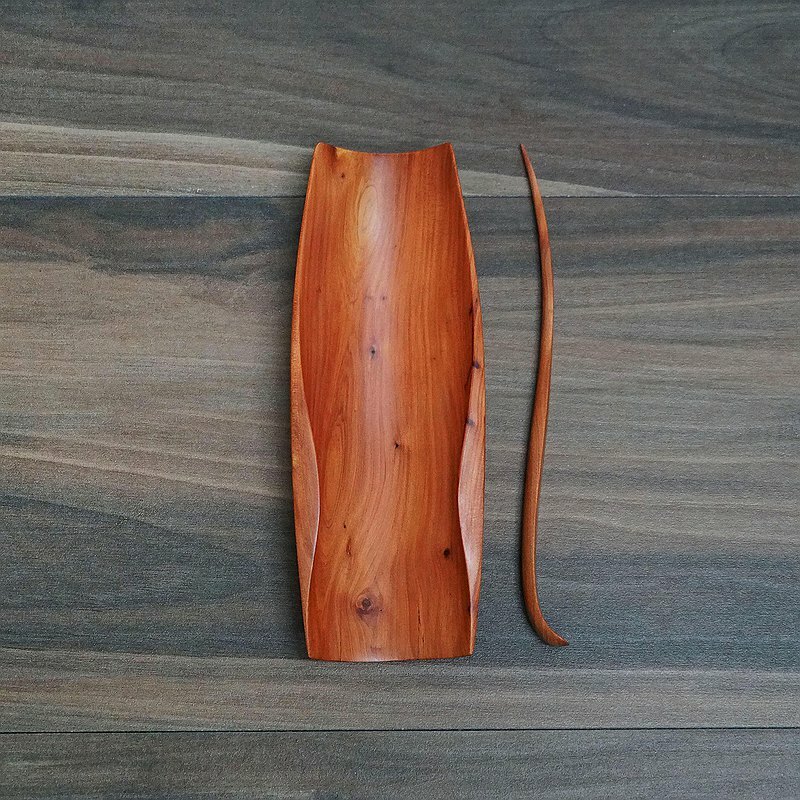 體現巧匠慧心的精湛技藝│擺渡 茶則│ 台灣頂級木頭+天然生漆