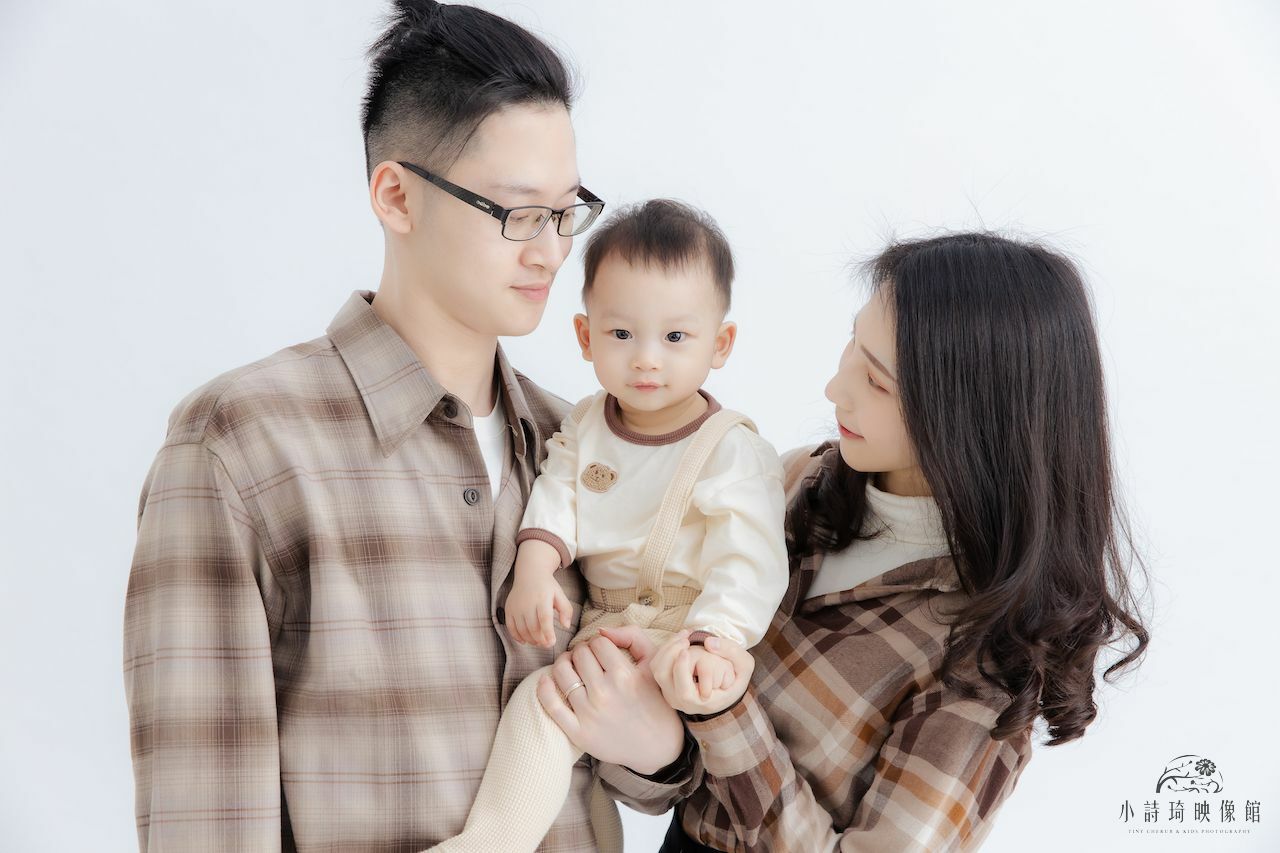 格紋元素全家福裝