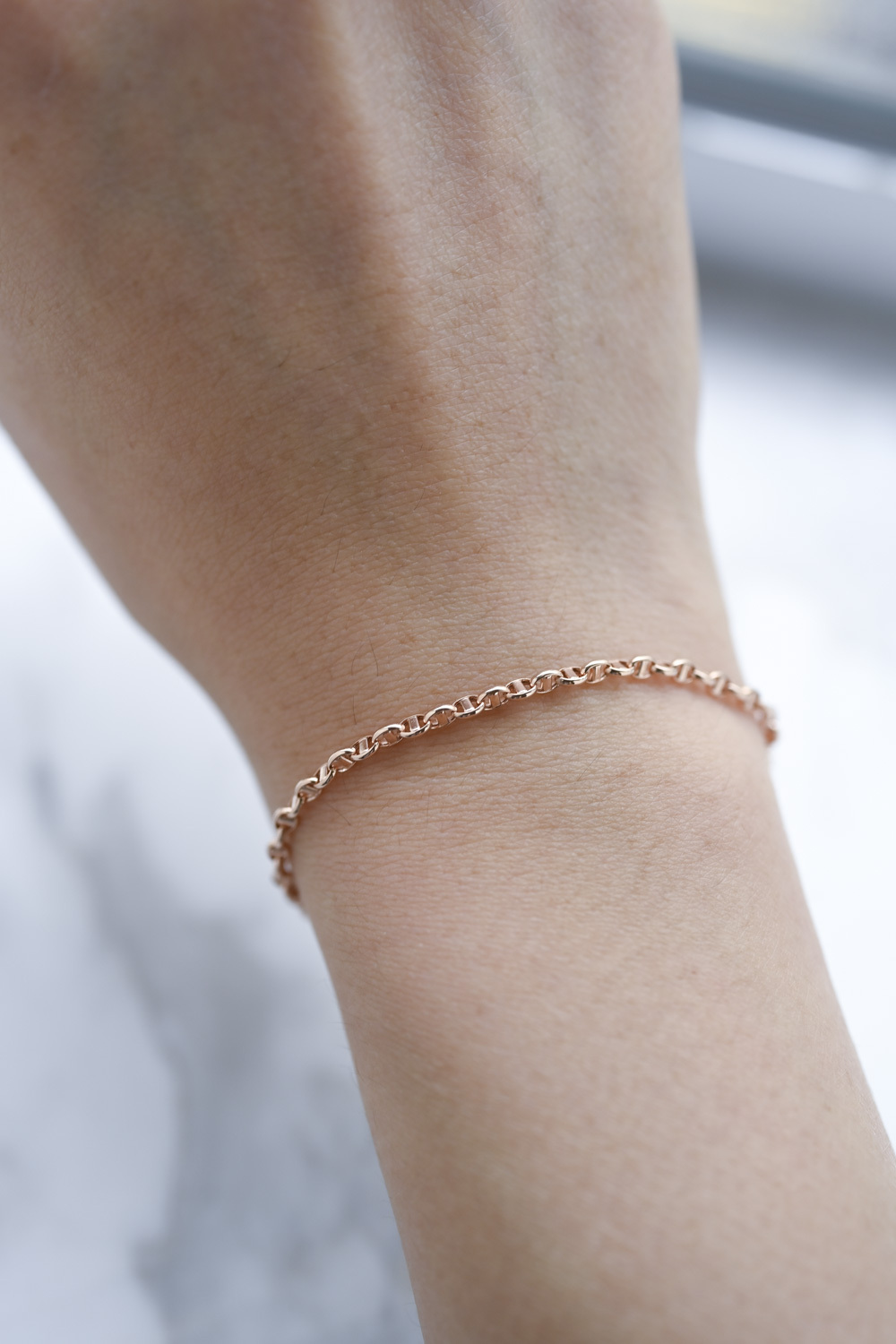 18K PigNose Plain Gold Bracelet