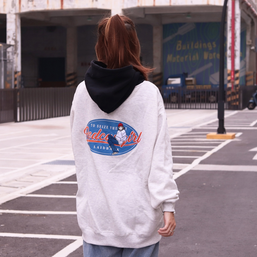Red Cap Girl 連帽上衣 刺繡帽Tee 23514
