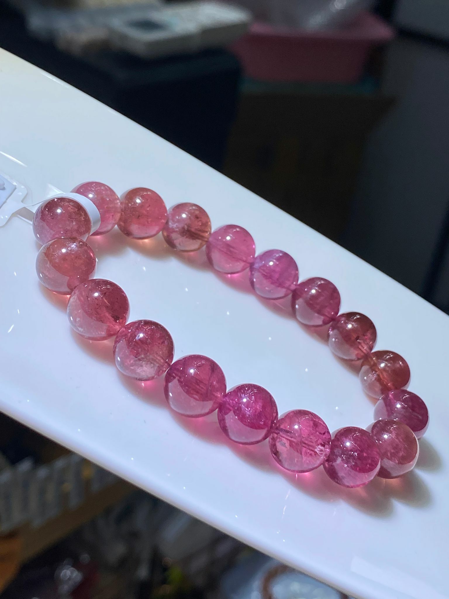 10-10.3mm 高質透體特級粉紅碧璽