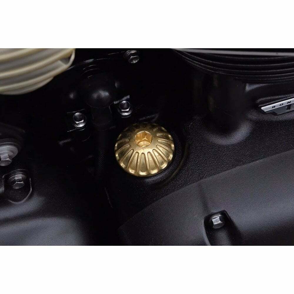 Motone Engine Oil Filler Cap - Roswell - Brass